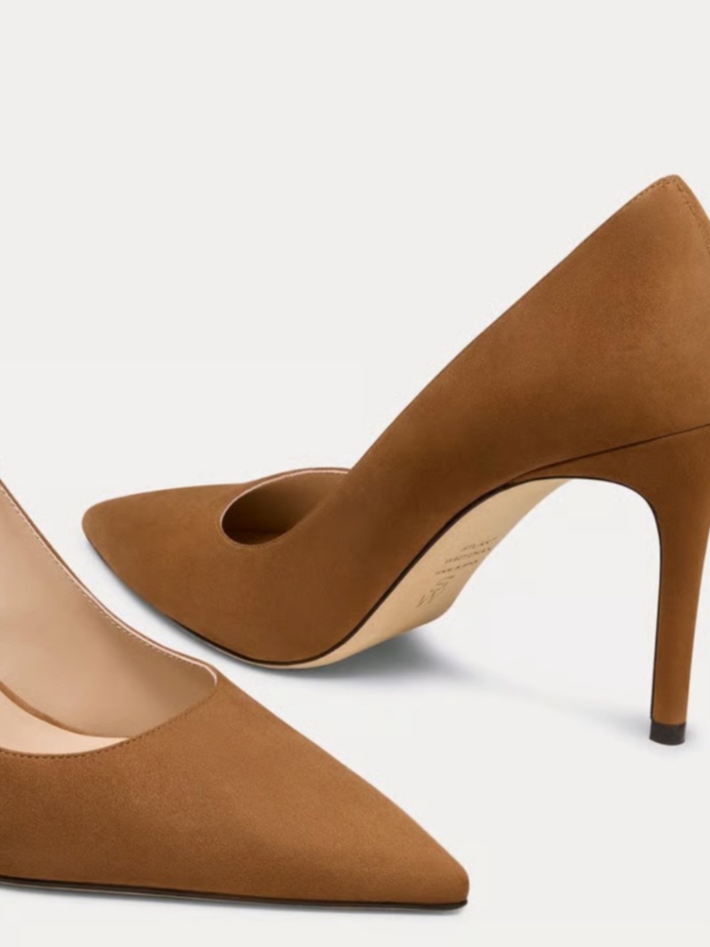 BRAND NEW IN BOX: Stuart Weitzman Power Pump 85, Toasted Almond Size 9M - Picture 4 of 15